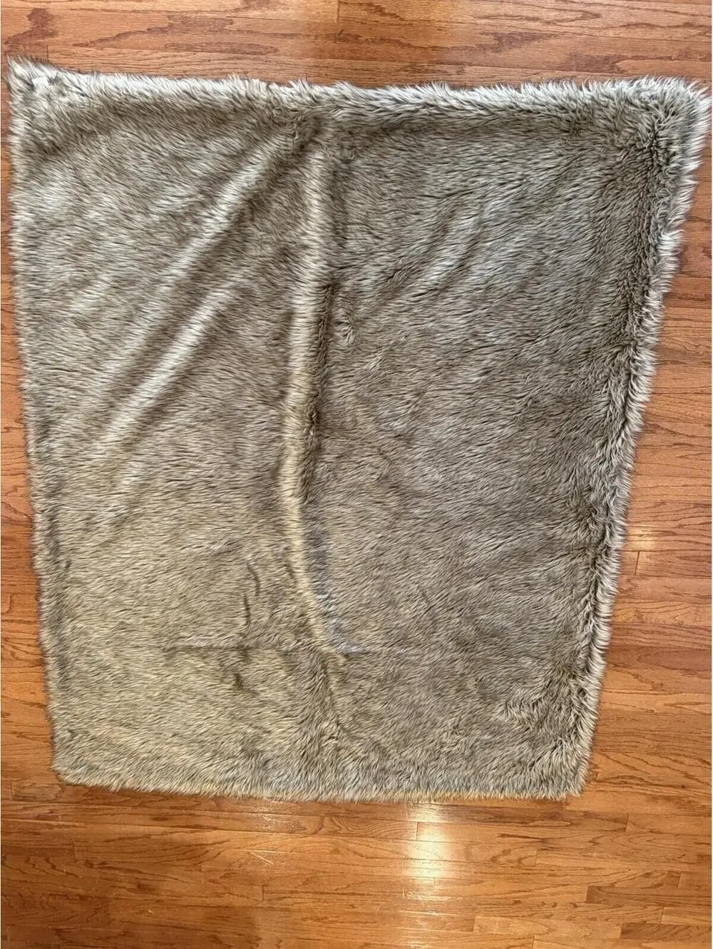 Pottery Barn Faux Fur Stewart Plaid Throw 50X60 Preowned